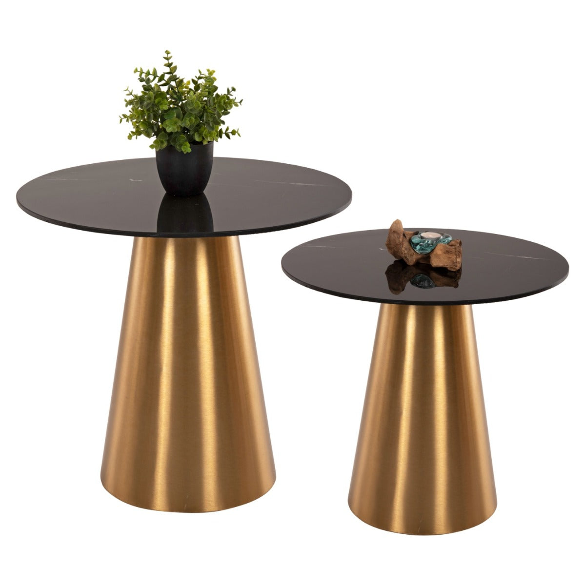 Set 2 masute de cafea DOHAV Ø43x42/56x52  CM