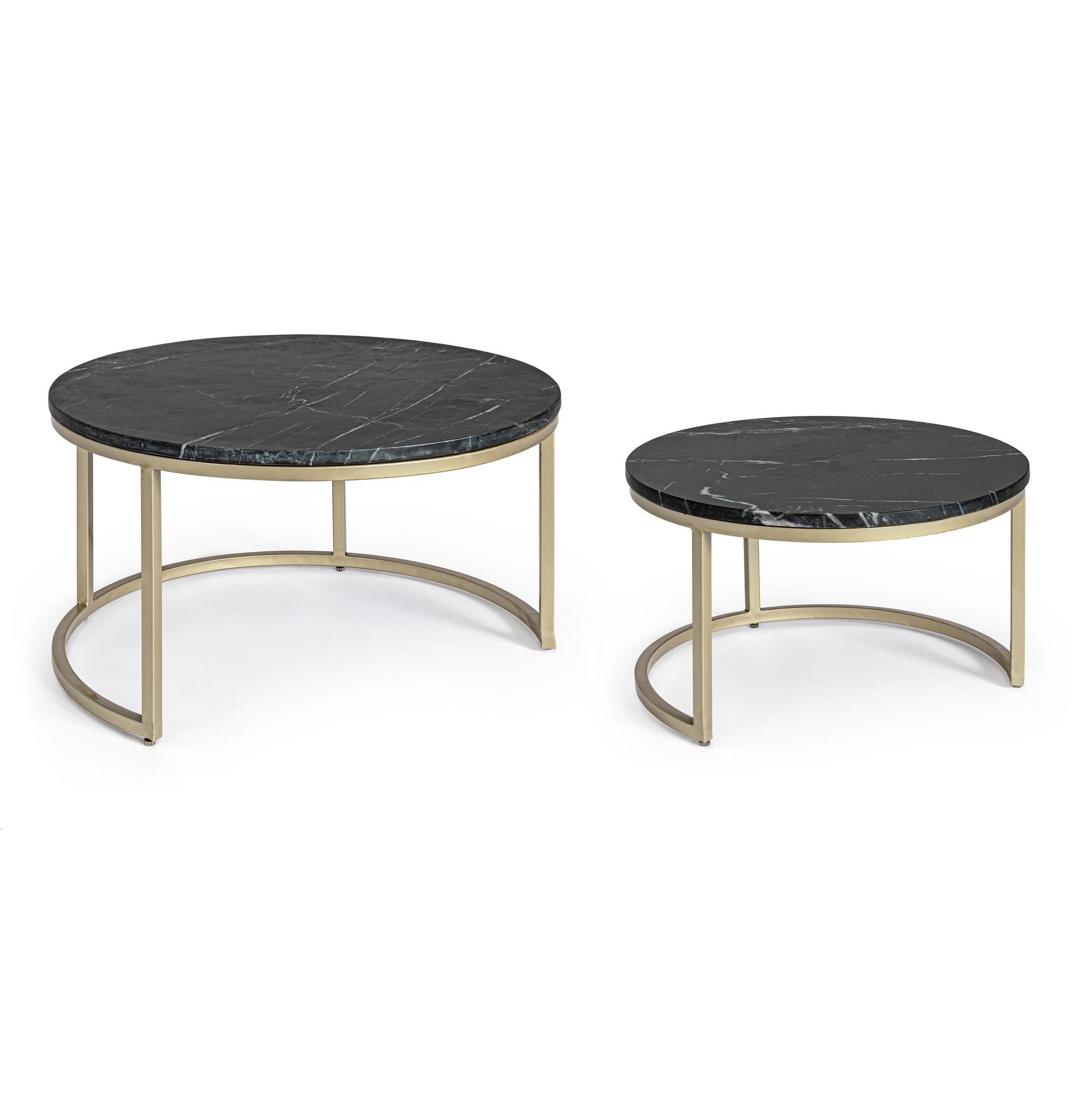 Set 2 masute de cafea DOUCE Ø60/75 x 35/41 CM