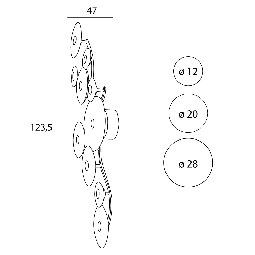 Aplica de perete LAUREL 10
