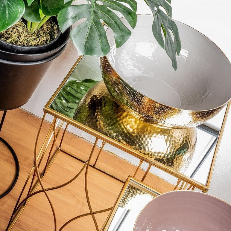 Set 2 masute de cafea ELENOR SQUARE 36x51/41x56 CM