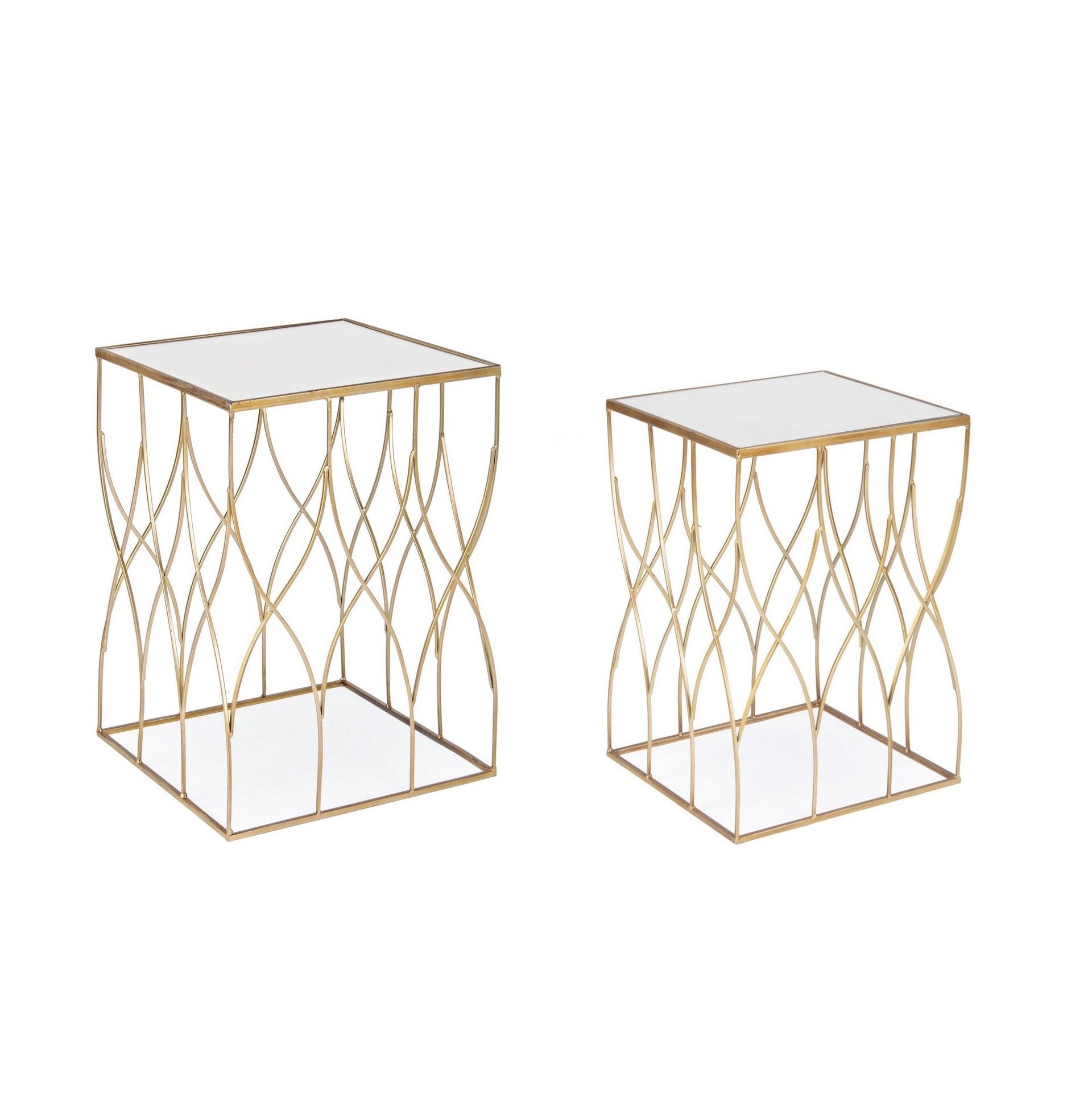 Set 2 masute de cafea ELENOR SQUARE 36x51/41x56 CM