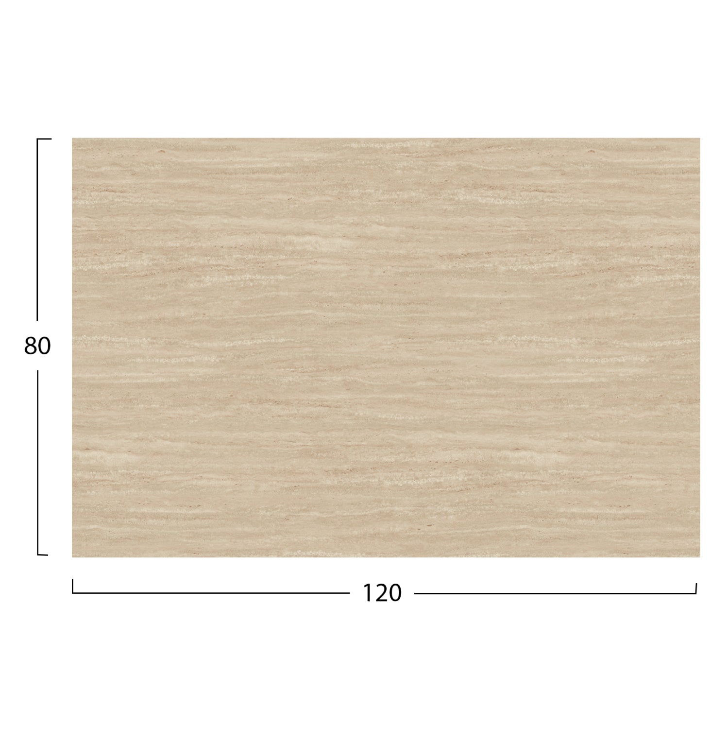 Blat masa HPL VESTRA TRAVERTINE 120 x 80 CM