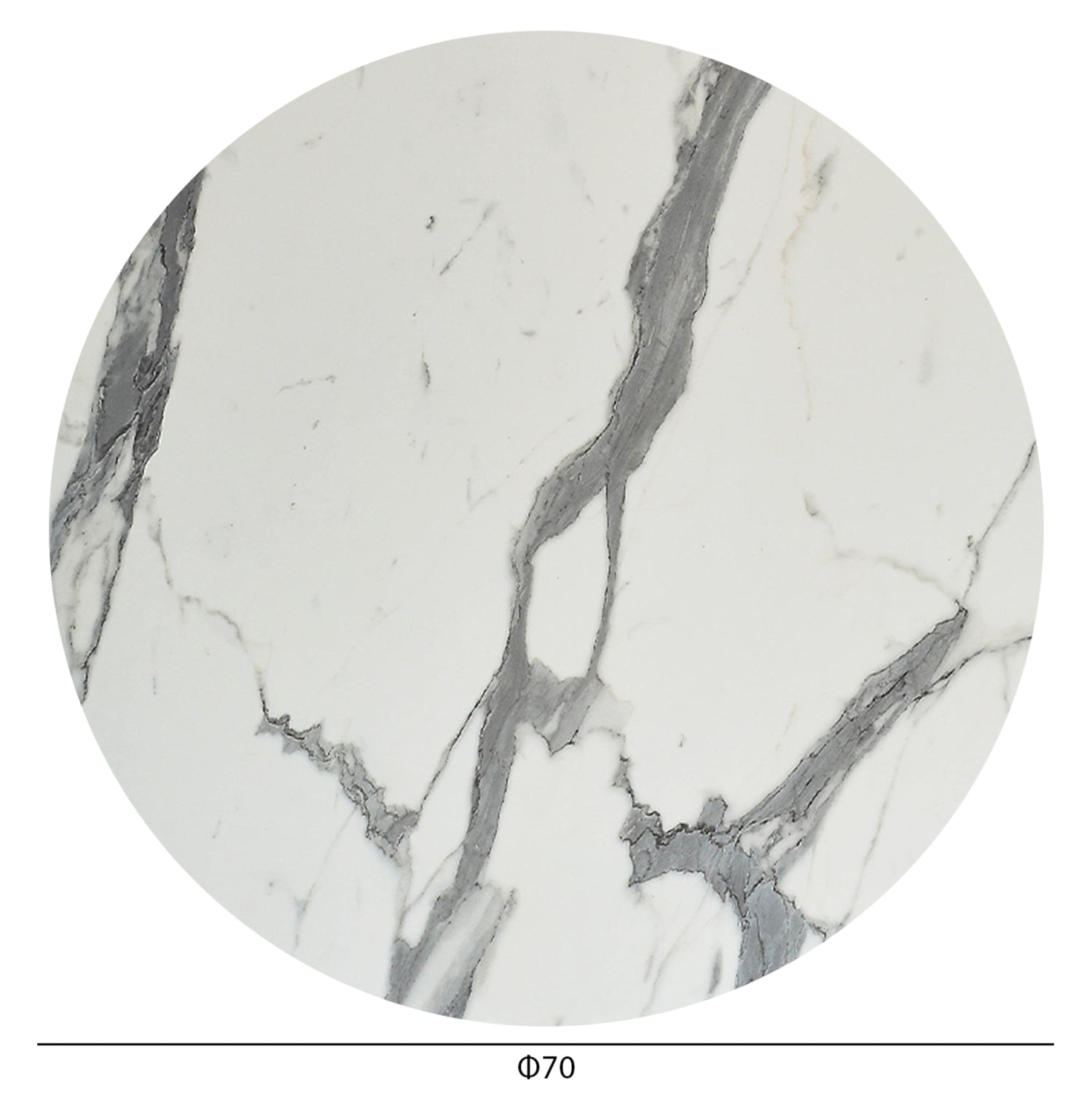 Blat masa HPL VORGAYS 2 MARBLE Ø70 CM