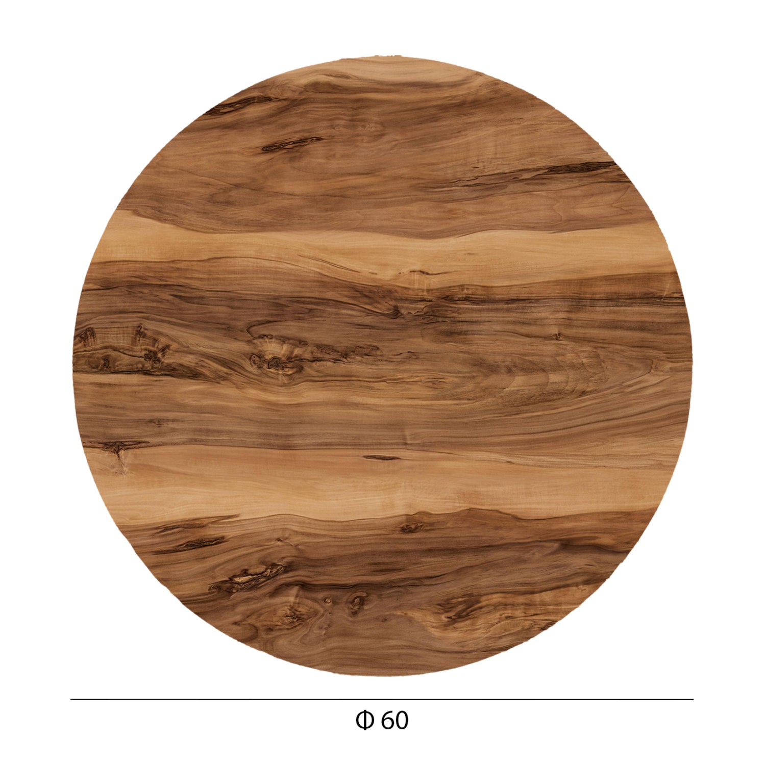 Blat masa HPL RUNAVIK 2 INDIAN SHESHAM Ø60 CM