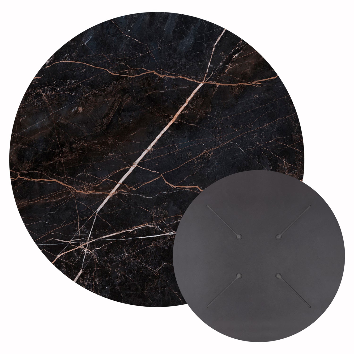 Blat masa HPL VORGAYS 2 MARBLE Ø70 CM
