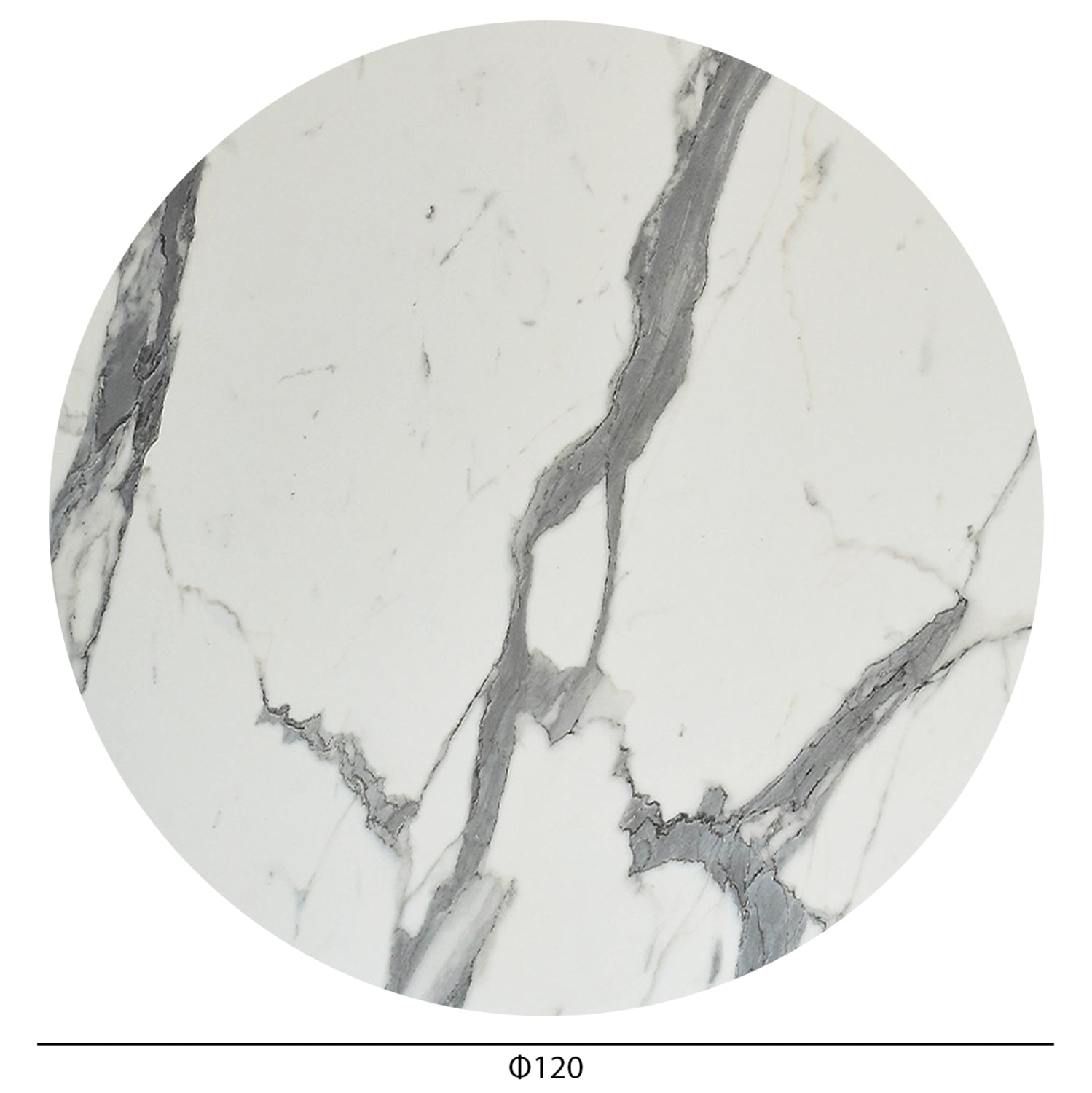 Blat masa HPL RELVAR MARBLE Ø120 CM