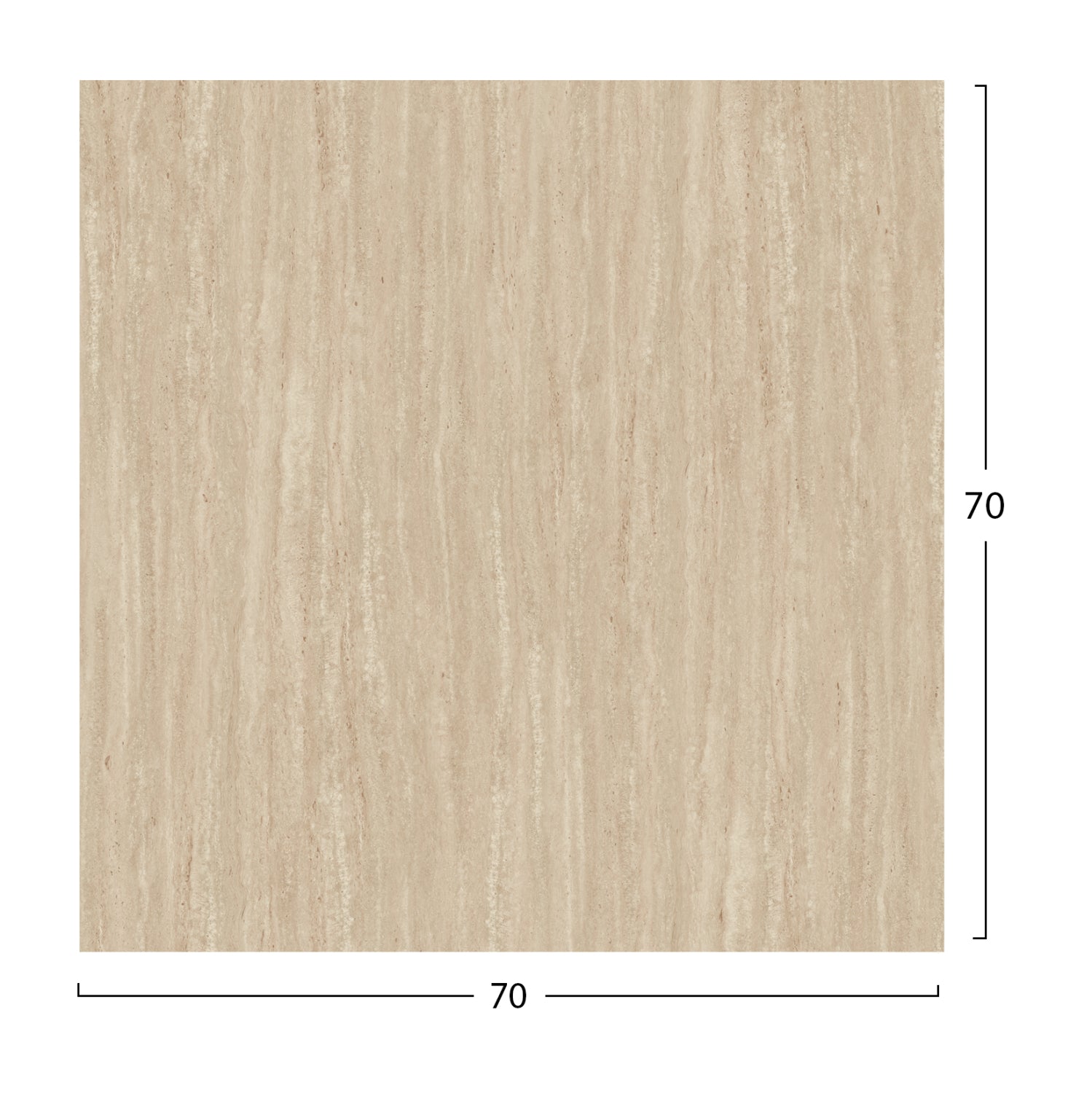 Blat masa HPL VOJENS 2 TRAVERTINE 70 CM