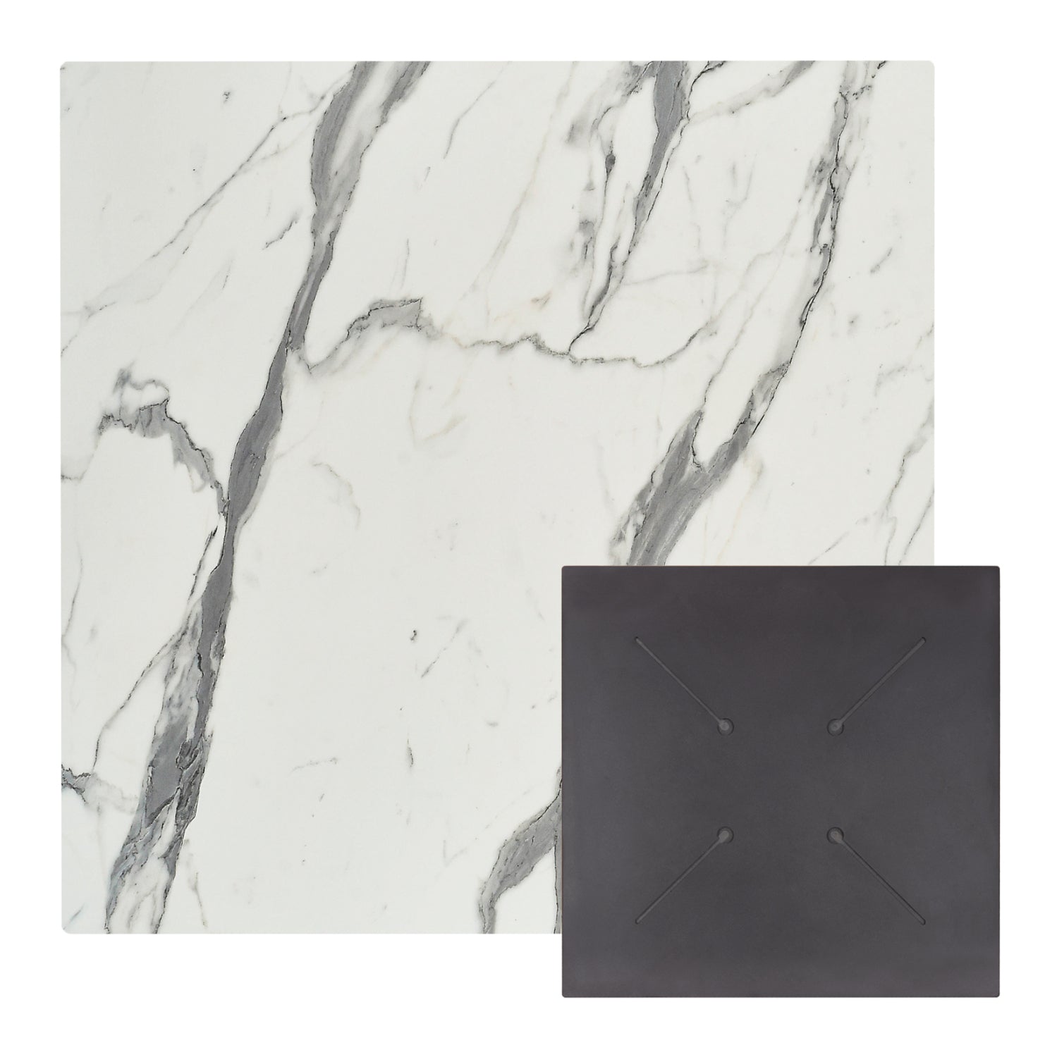 Blat masa HPL VOJENS 2 MARBLE 80 CM