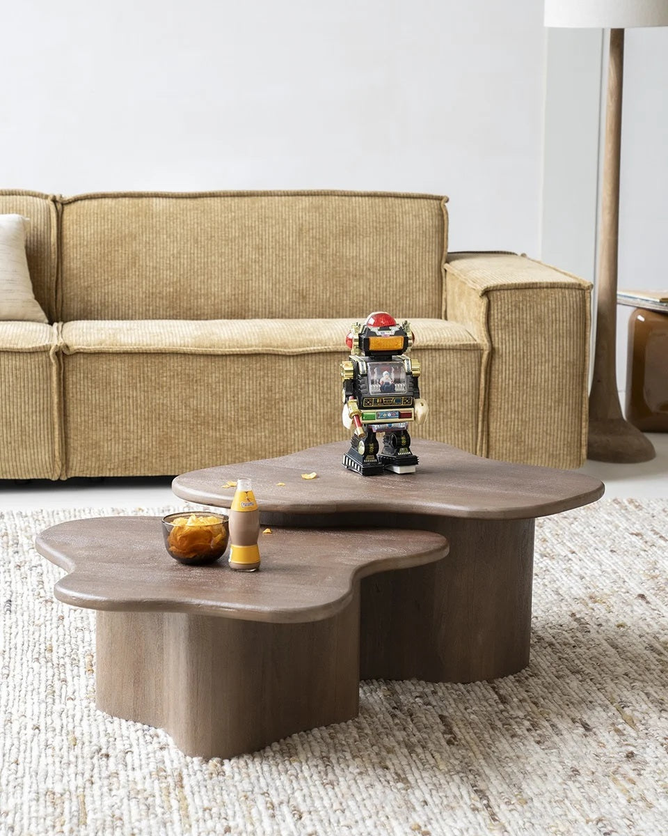 Set 2 masute de cafea FALIO 75x38/75/65/32 CM