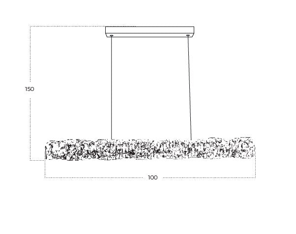 Lampa suspendata dimabila FLORANSE
