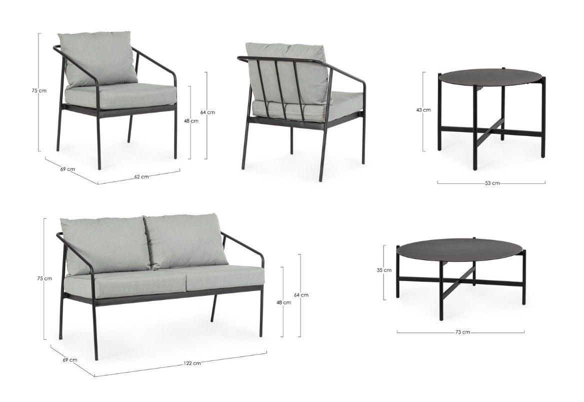 Set pentru exterior FLORIAN 5PCS