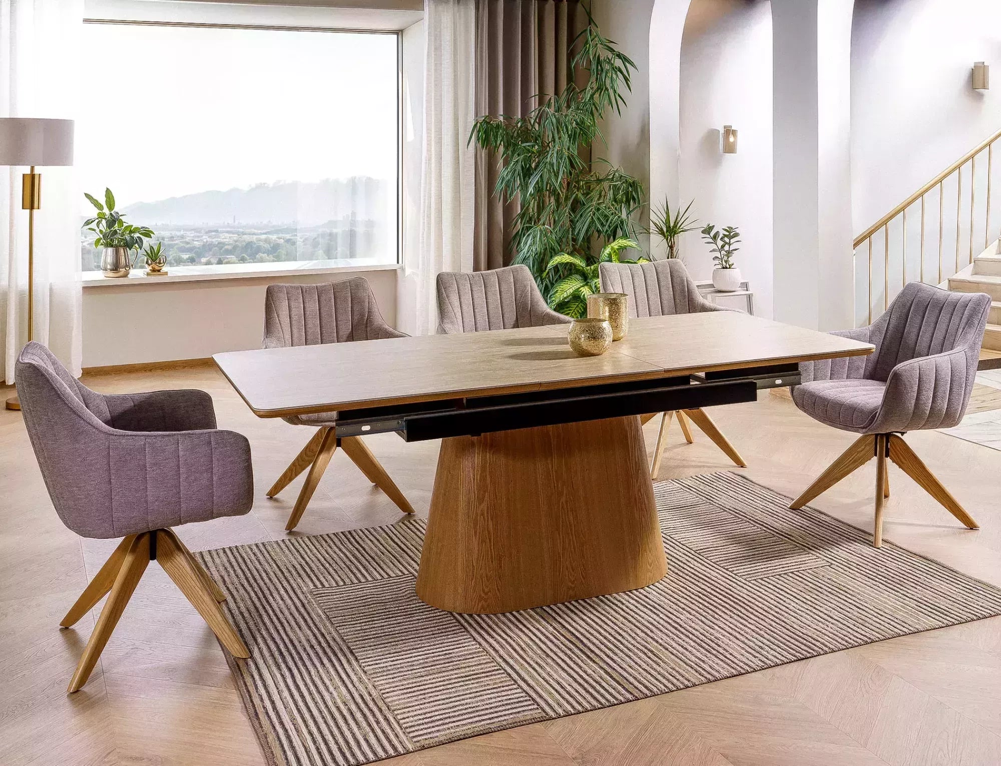 Masa extensibila NEVAN TRAVERTINE 160(200) x 90 CM