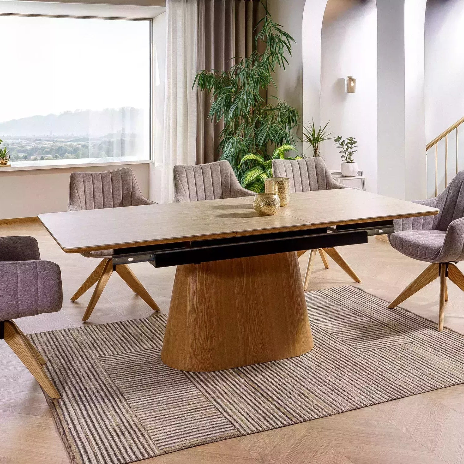 Masa extensibila NEVAN TRAVERTINE 160(200) x 90 CM