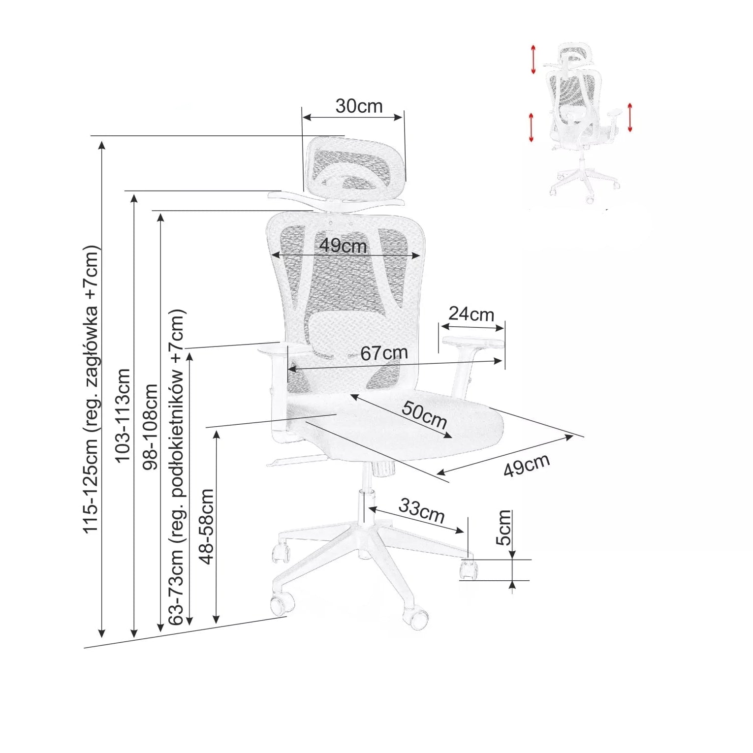 Scaun de birou SOLVAN