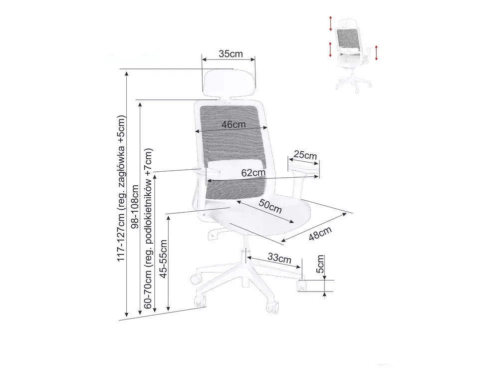 Scaun de birou ARLION HEAD