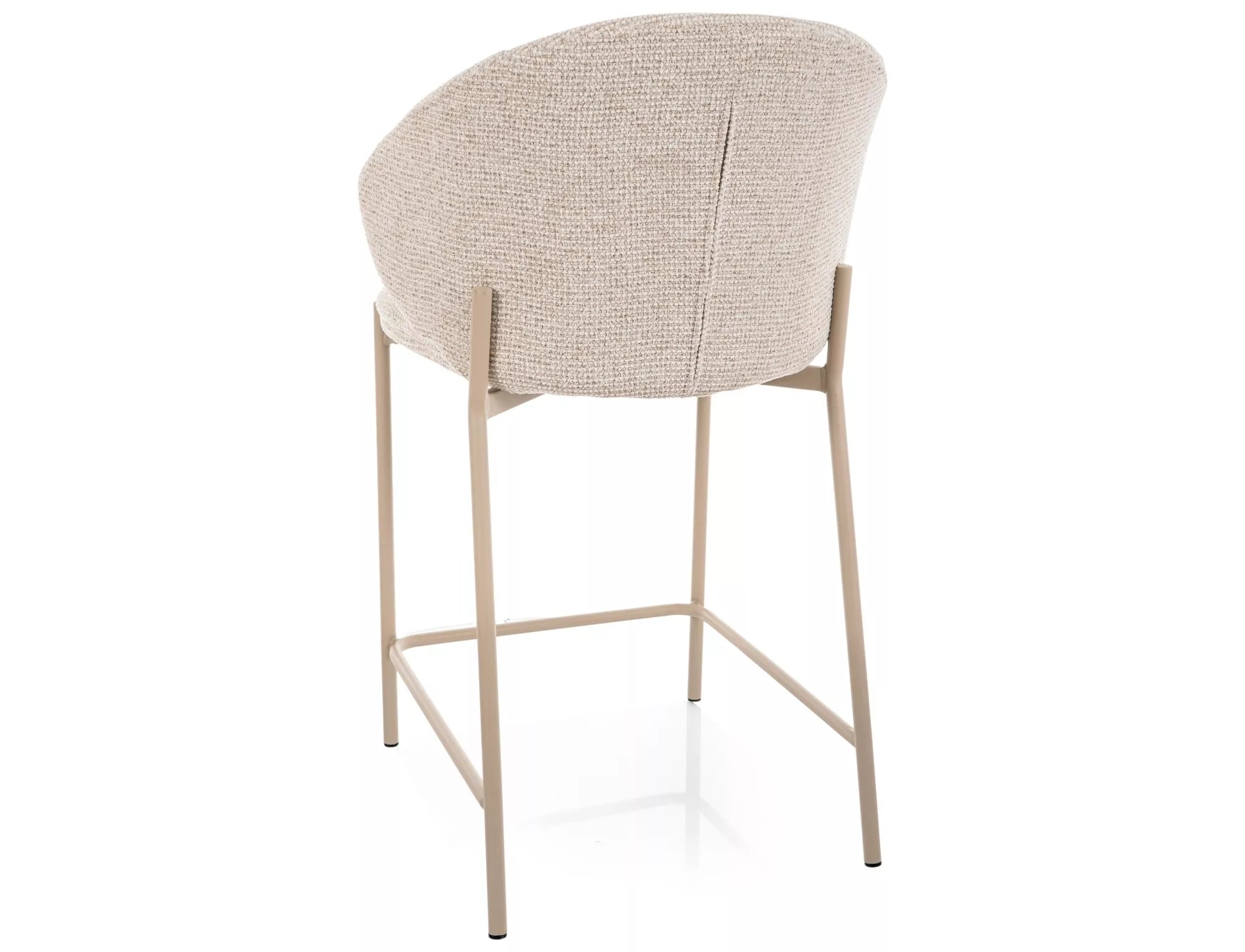 Scaun de bar FARGION BEIGE LEGS H61 CM