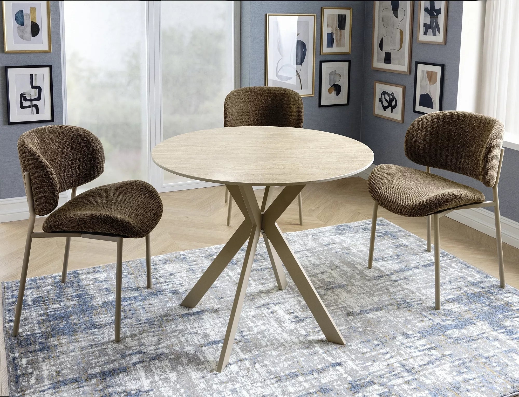 Scaun ELVORIA BEIGE LEGS
