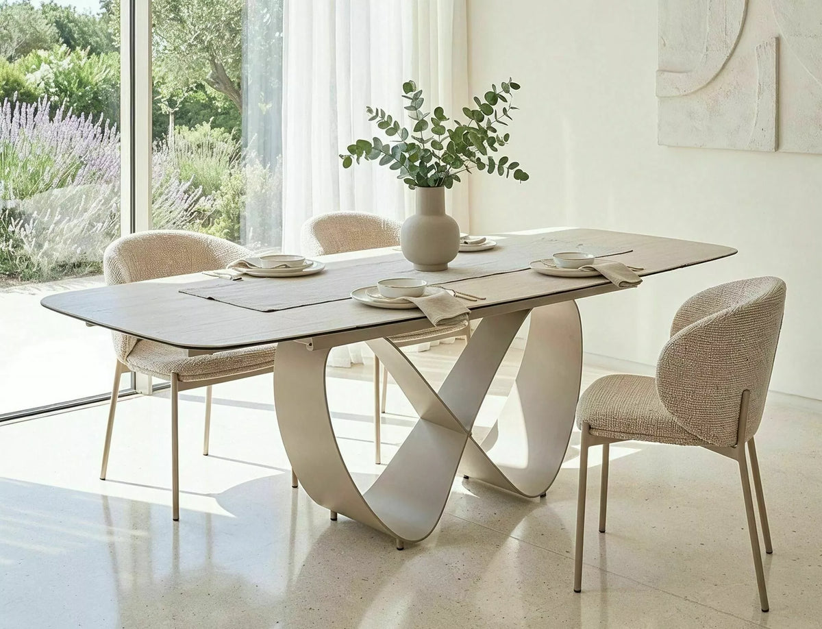 Masa extensibila DORNEY CERAMIC TRAVERTIN 160(236) x 95 CM