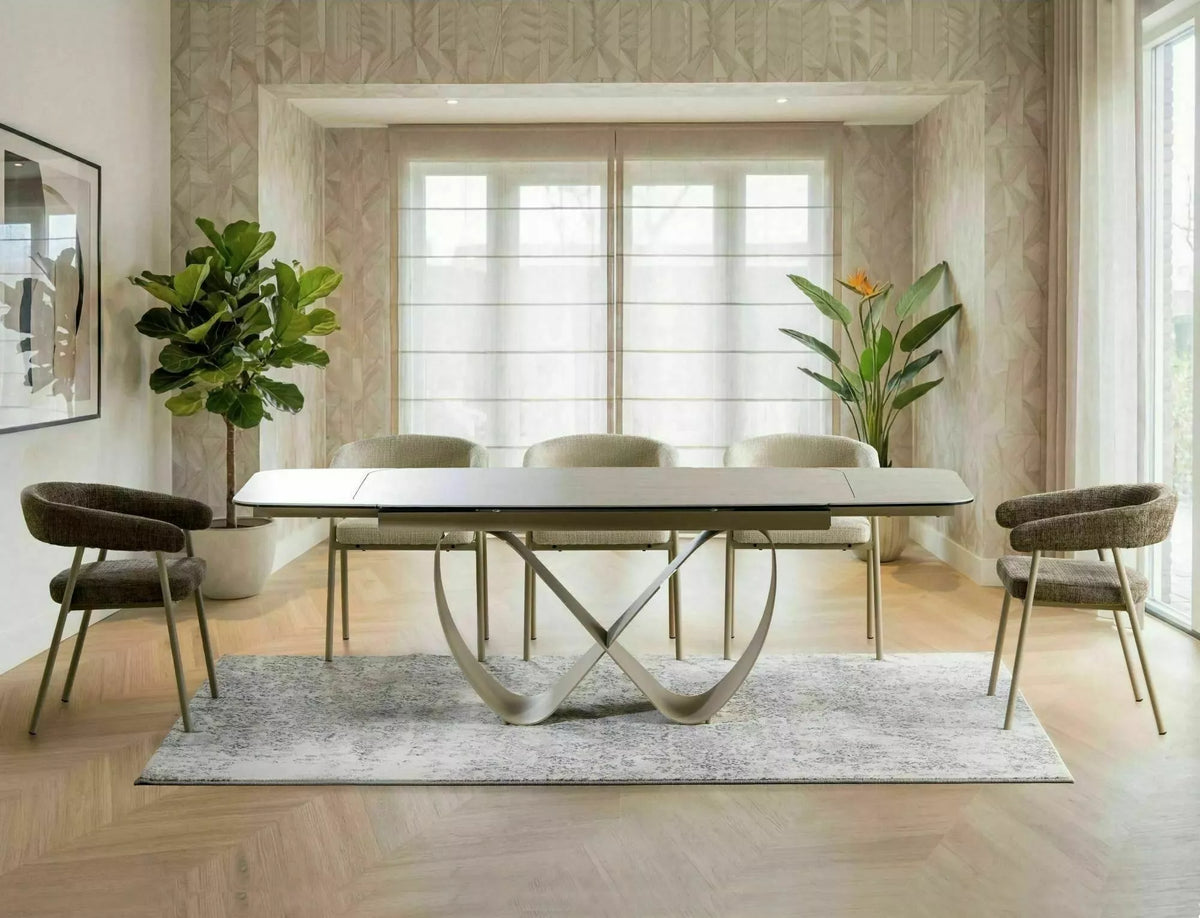 Masa extensibila DORNEY CERAMIC TRAVERTIN 160(236) x 95 CM