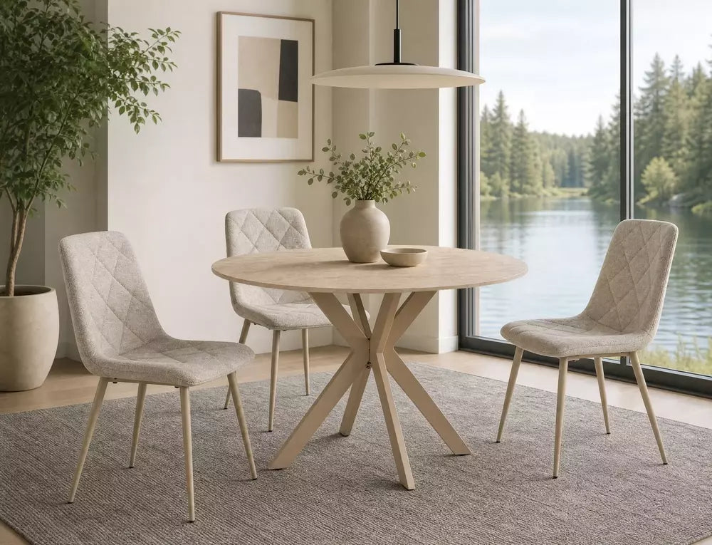 Masa GORTEN TRAVERTIN Ø90 CM