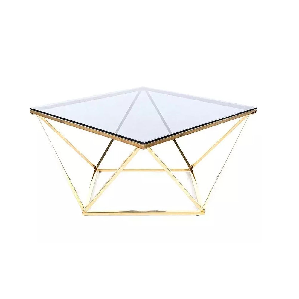 Masuta de cafea SOMAN GOLD 80X80CM