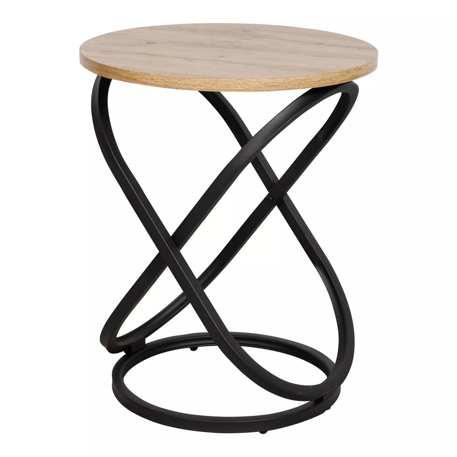 Masuta de cafea TARA BROWN/BLACK Ø45 x 55 CM