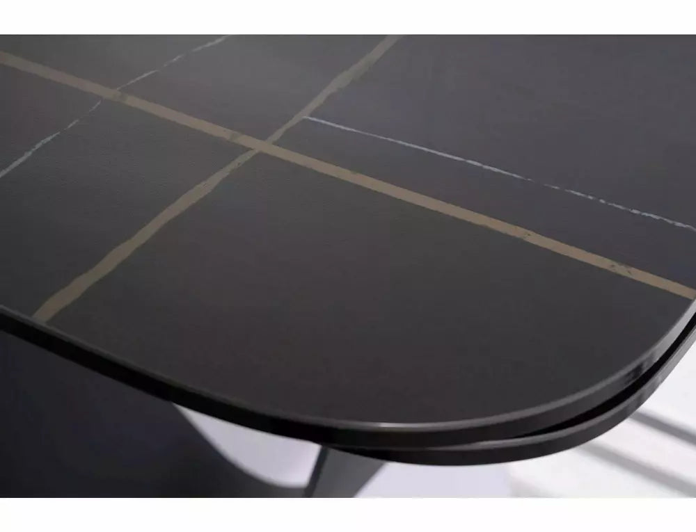 Masa extensibila DORNEY CERAMIC AZARIO BLACK 160(240) x 95 CM