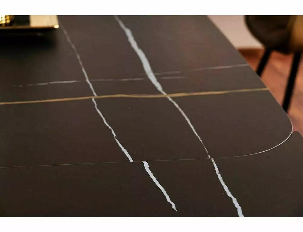 Masa extensibila DORNEY CERAMIC AZARIO BLACK 160(240) x 95 CM