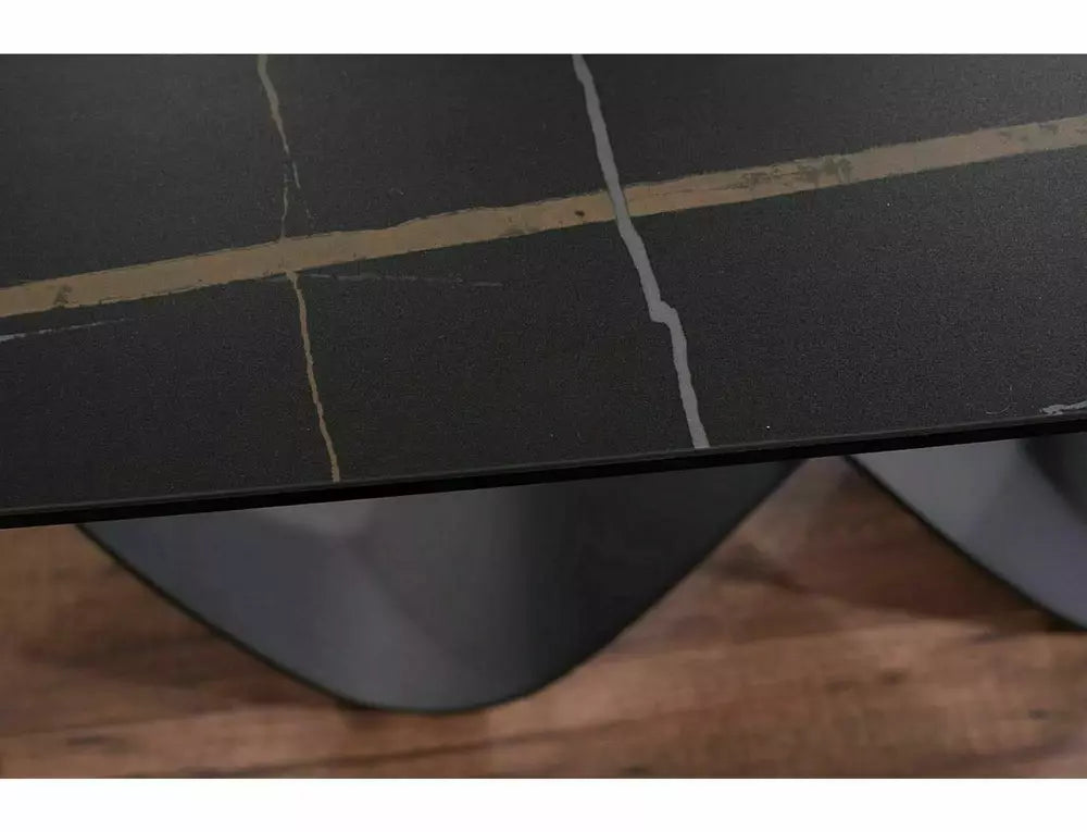 Masa extensibila DORNEY CERAMIC AZARIO BLACK 160(240) x 95 CM