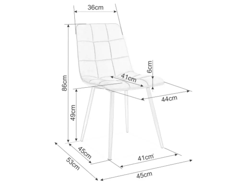 Scaun LAMA OAK-VELVET
