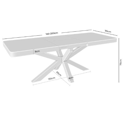 Masa extensibila 140 (200) / 160 (220) x 90 CM