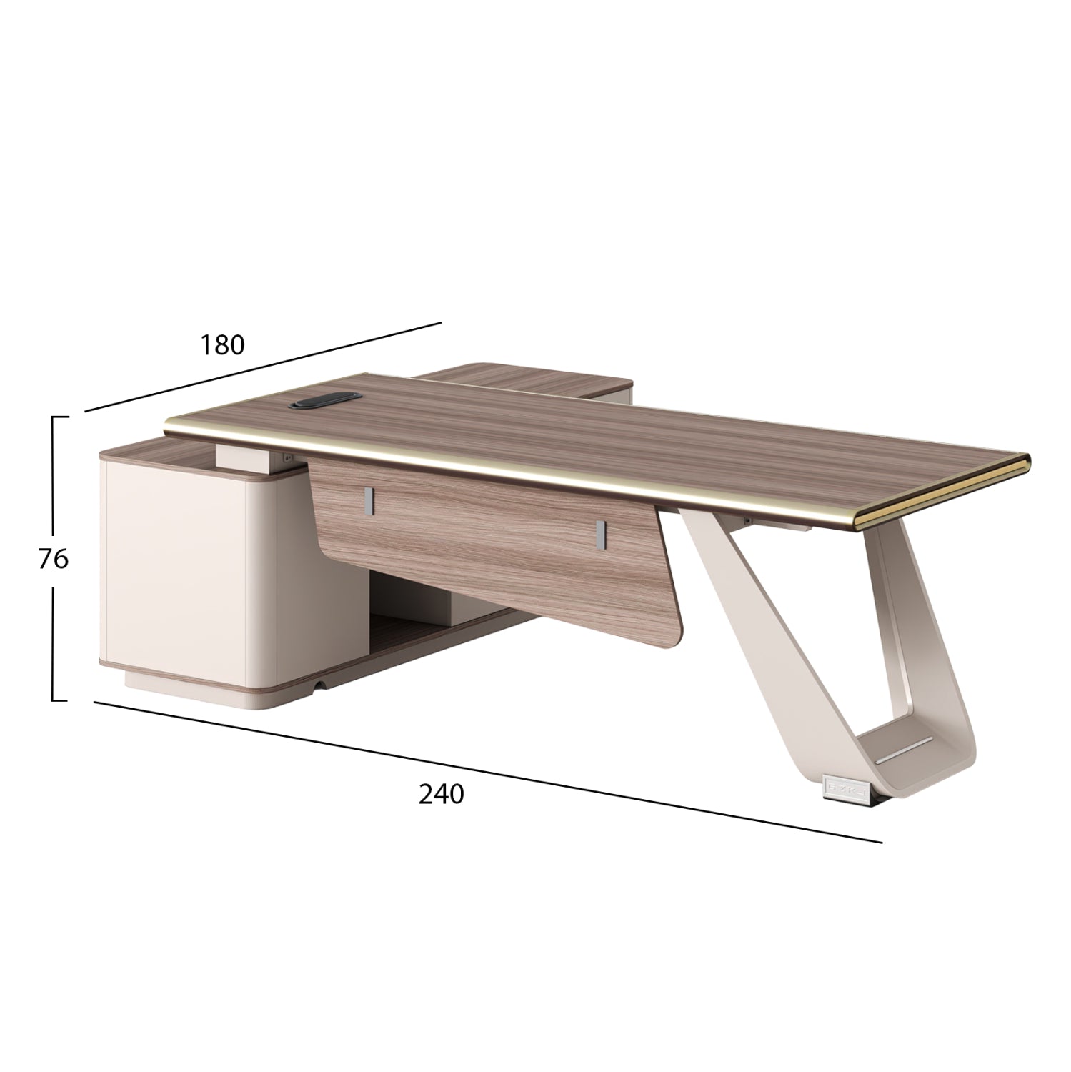 Birou CARBEN RIGHT 240 x 180 CM