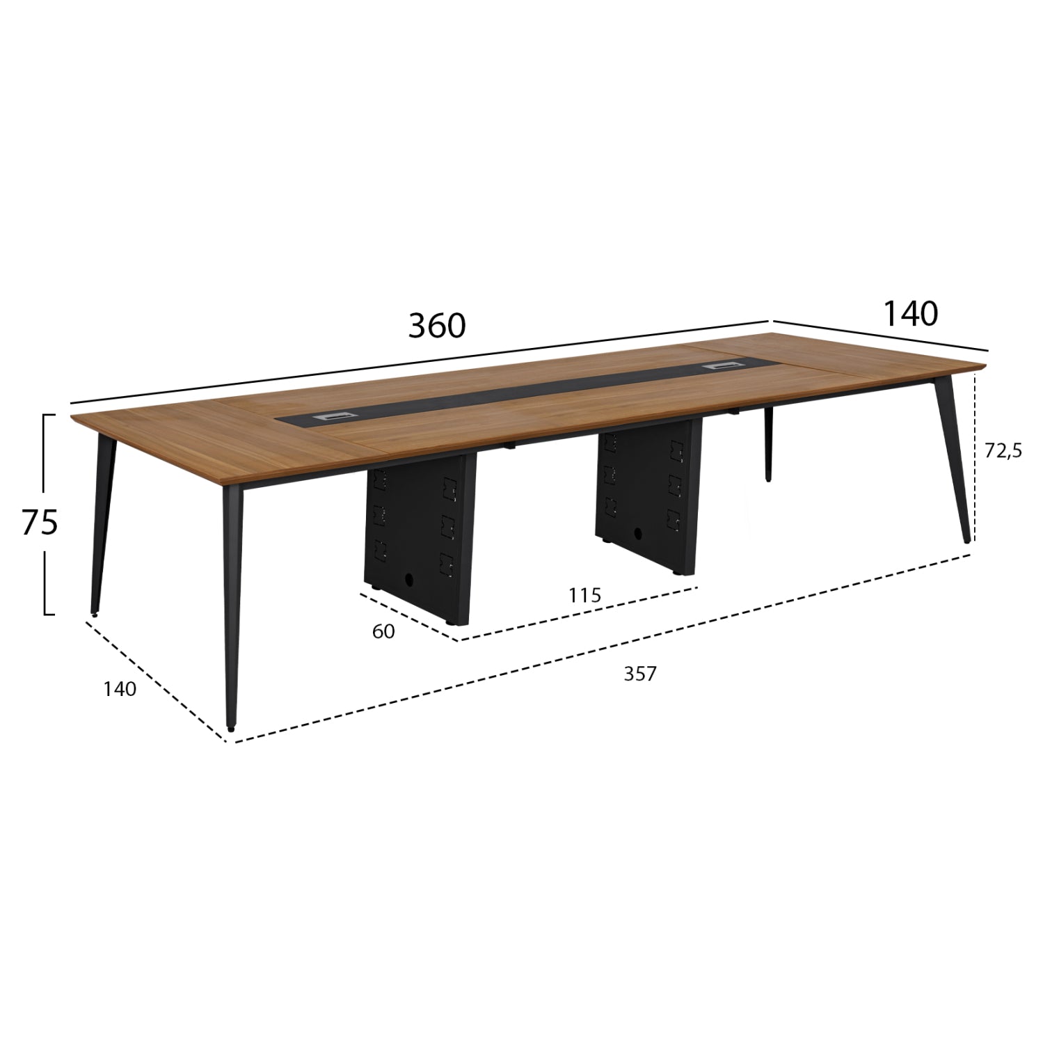 Masa de conferinta ELMONT 360 x 140 CM