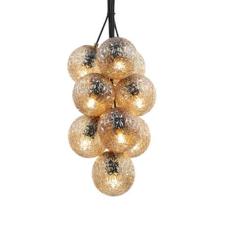 Lampa suspendata GRAPES 10 ambra