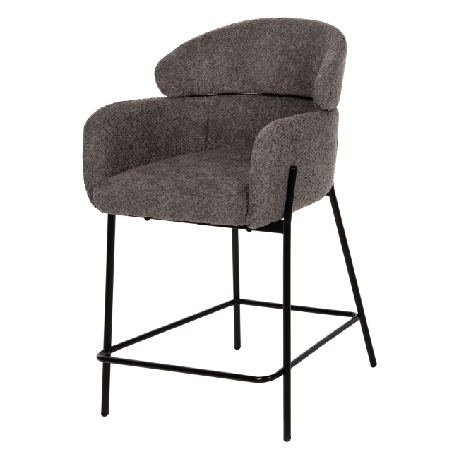 Scaun de bar MILEO BOUCLE H65 CM