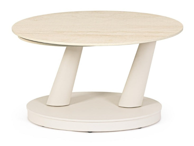 Masuta de cafea JOEL IVORY Ø80/126 x 45 CM