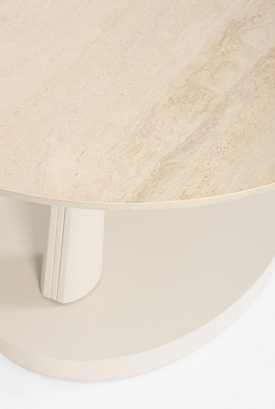 Masuta de cafea JOEL IVORY Ø80/126 x 45 CM