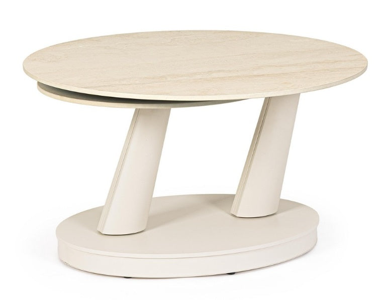 Masuta de cafea JOEL IVORY Ø80/126 x 45 CM