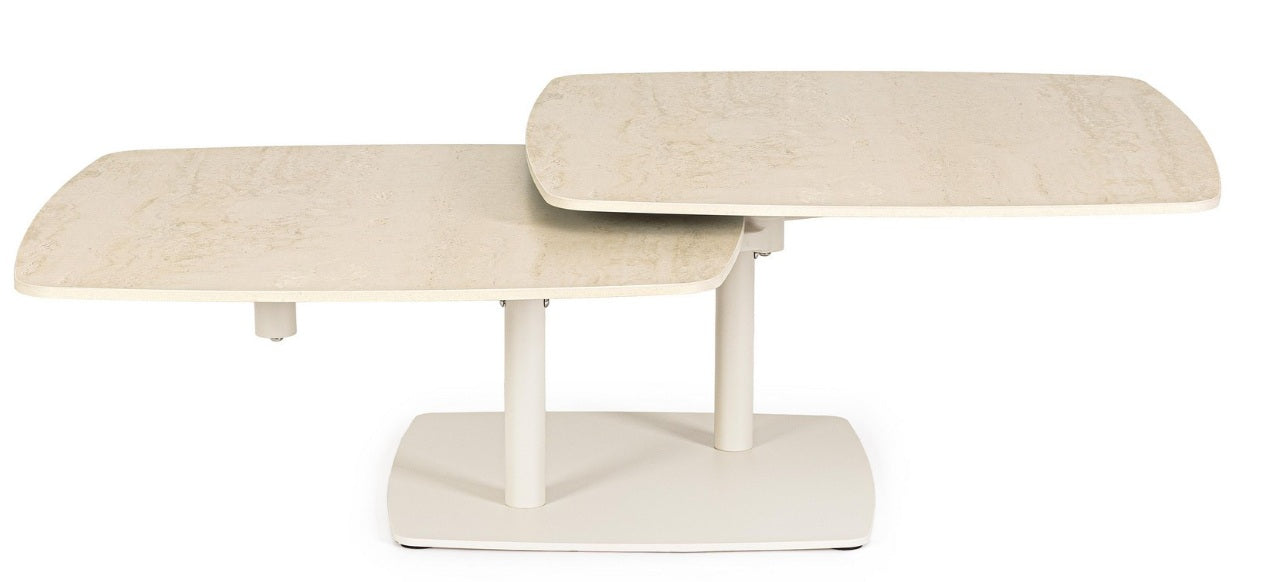 Masuta de cafea JOOSEF IVORY 70/90 x 122 x 35 CM