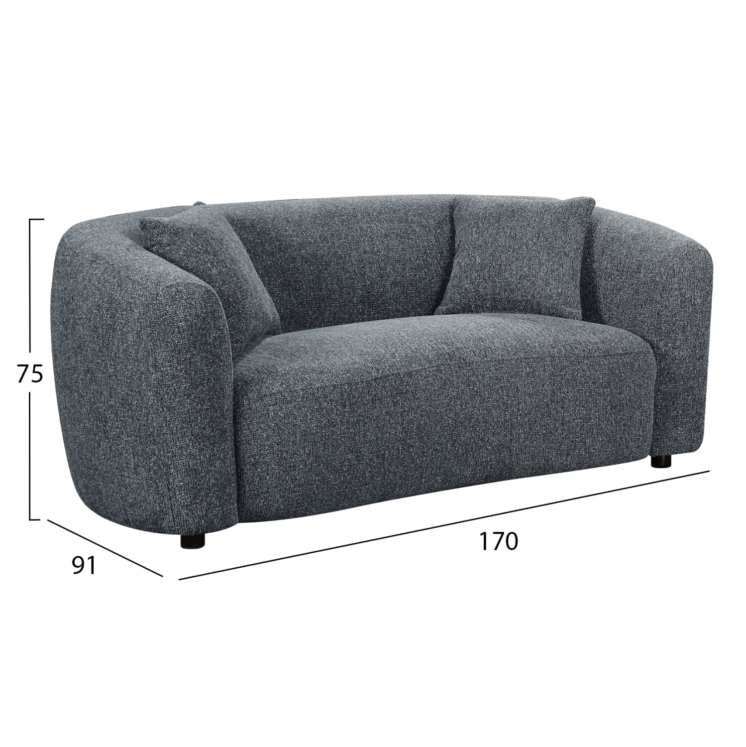 Canapea 2 locuri DIPLE 170CM