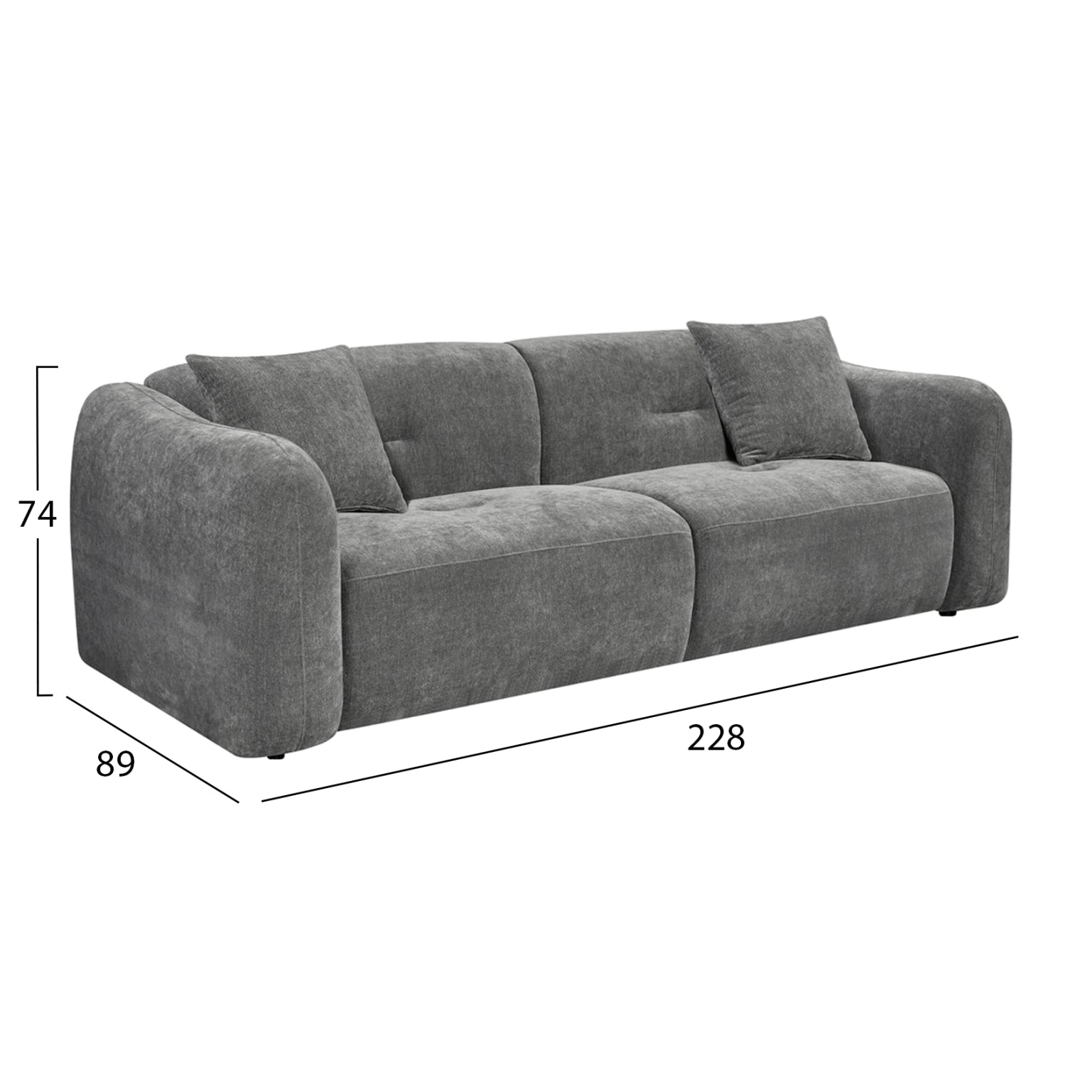 Canapea 3 locuri LISTOPAD 228CM