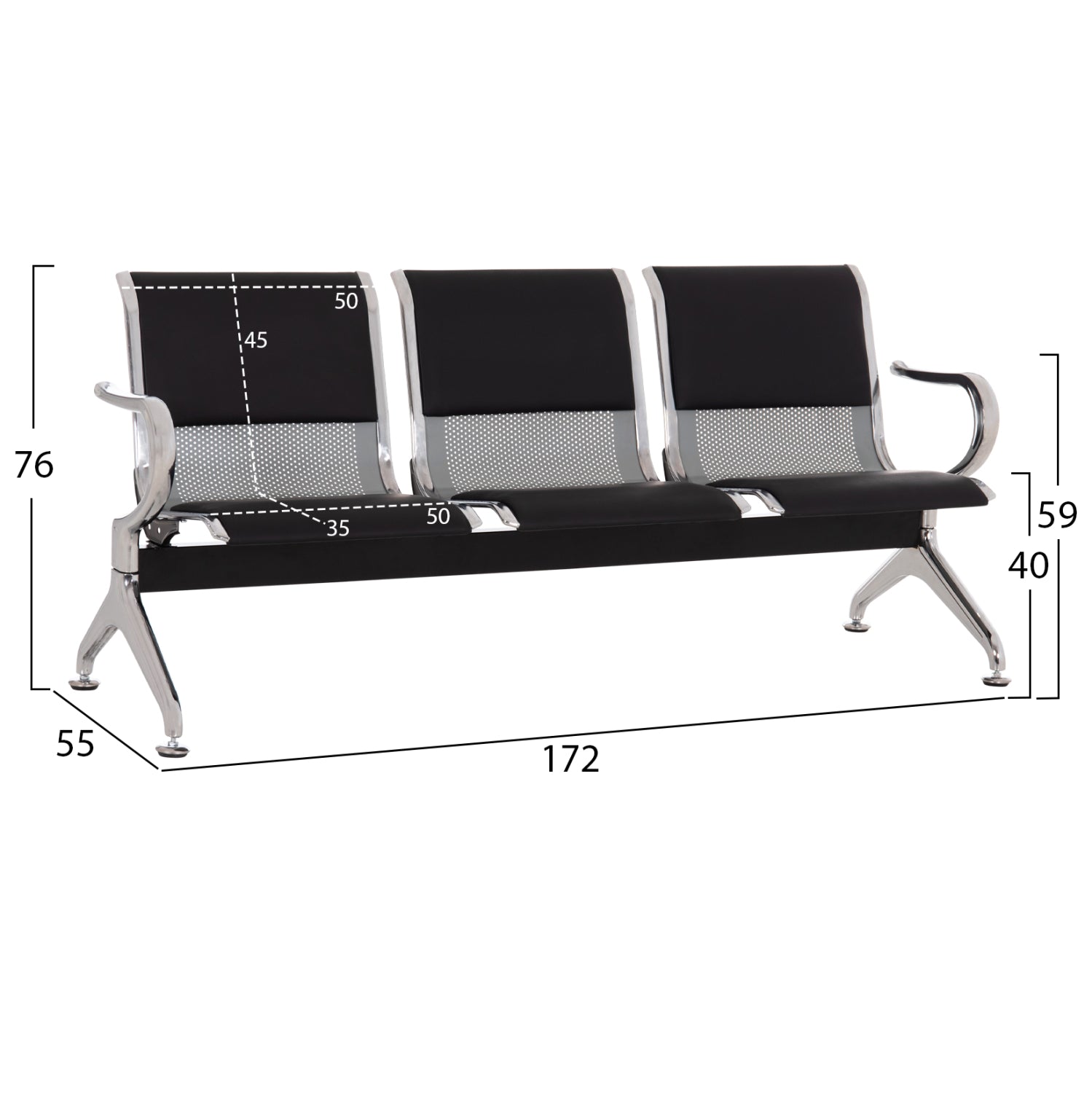 Banca OLDEN 3S 172 x 55 CM