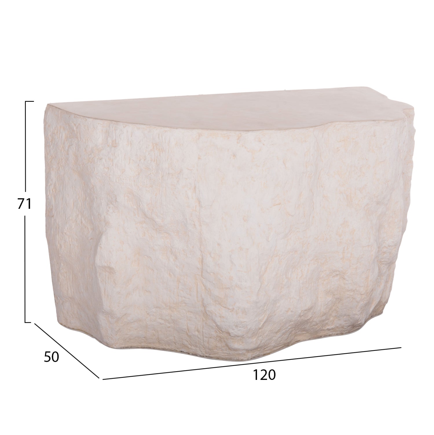 Consola TORIVA ROCK 120 x 50 x 71 CM