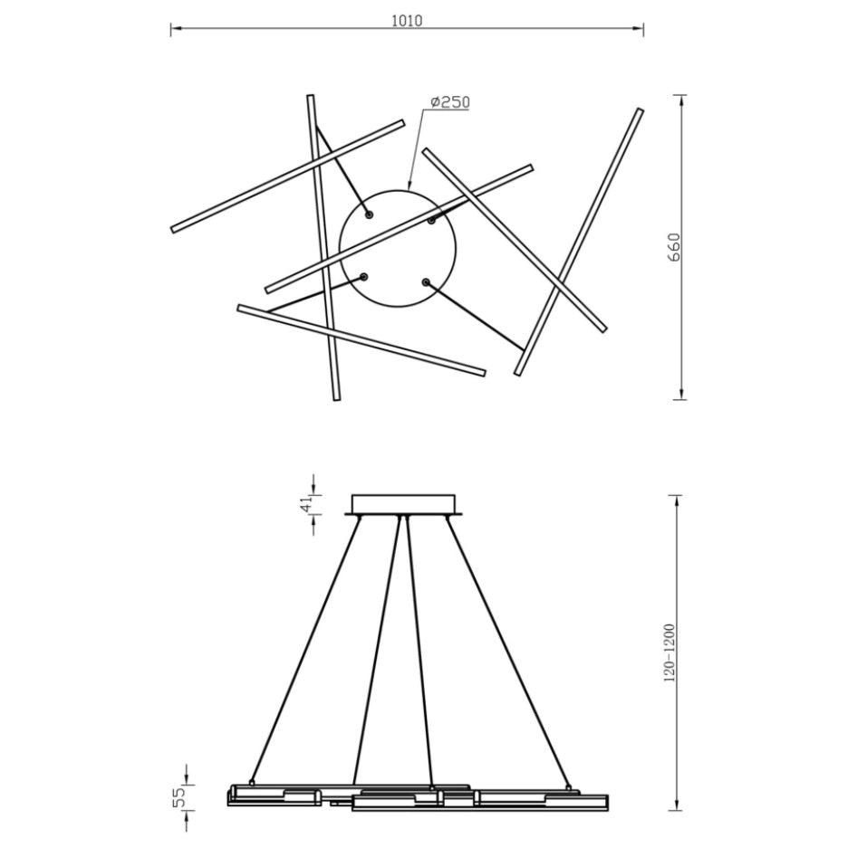 Lampă suspendată LINEA 100