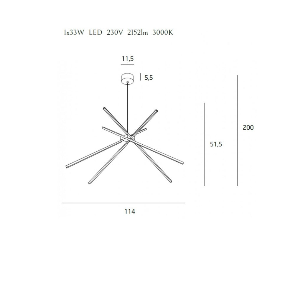 Lampă suspendată SPIYDE