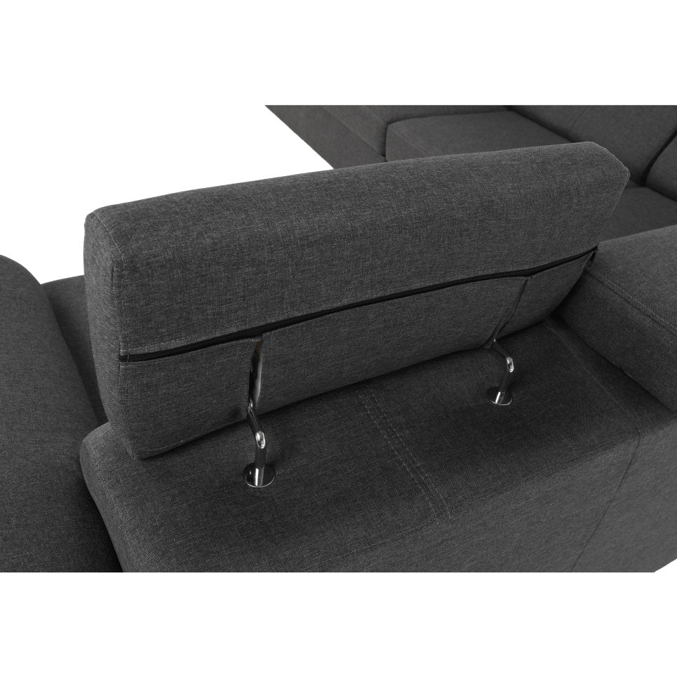 Coltar reversibil extensibil LANGORIA GREY 325 CM