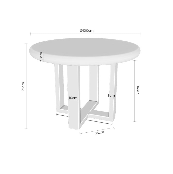 Masa RETIRO Ø100/120 CM