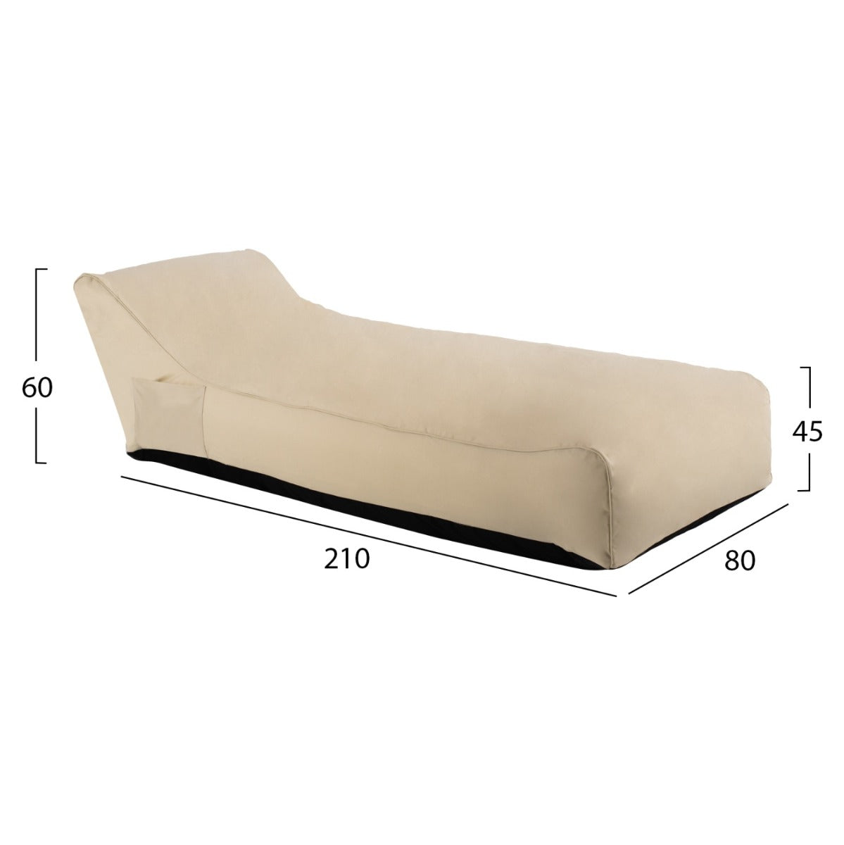 Sezlong puf LAROSA LONG LOUNGE