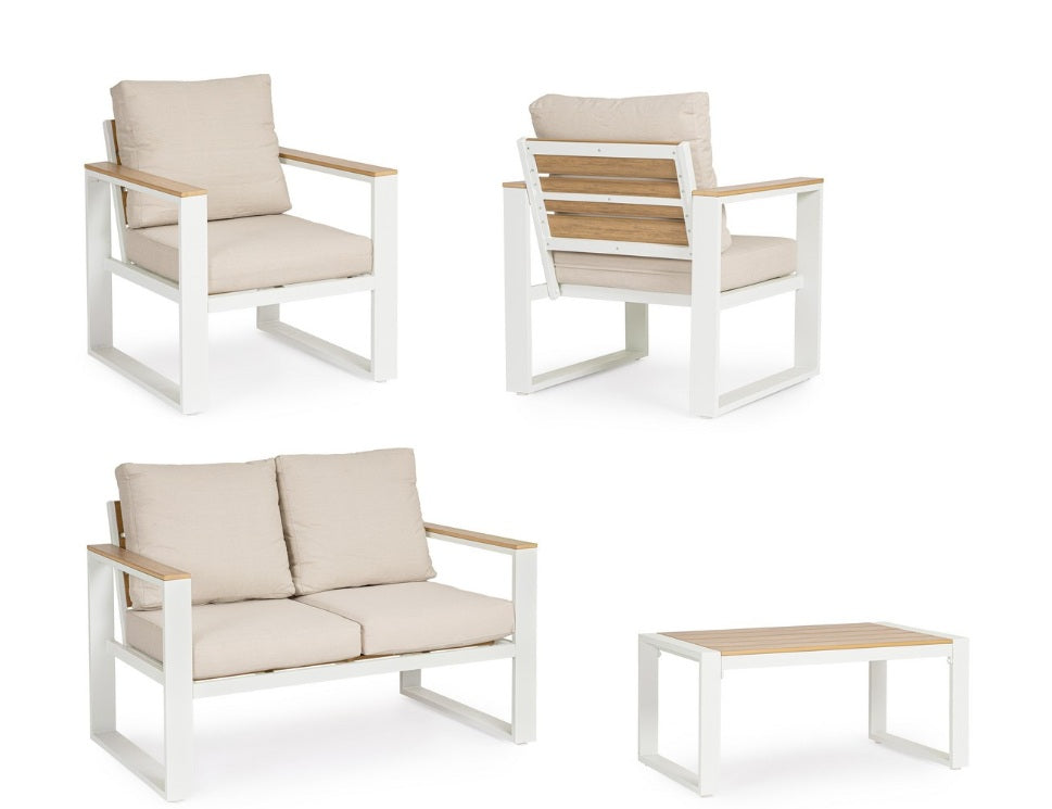 Set pentru exterior LEANDRO WHITE 4PCS