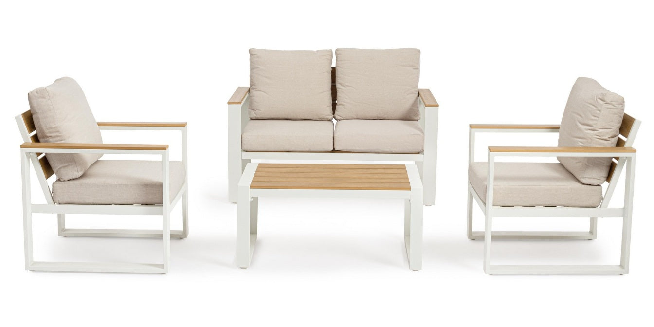 Set pentru exterior LEANDRO WHITE 4PCS